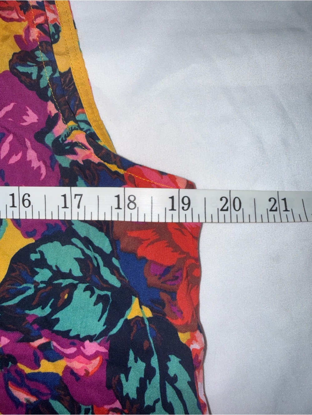 Anthropologie Meadow Rue Floral Tank Top — Purple, Yellow, Teal, Pink, Orange - Picture 2 of 4